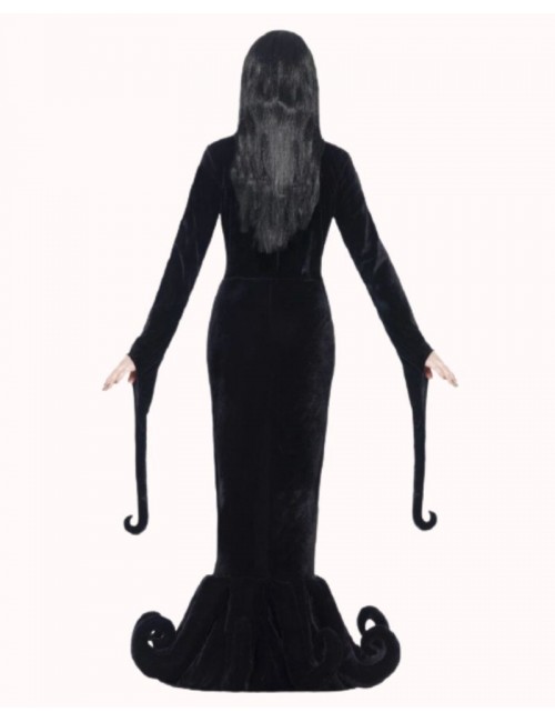 Déguisement de Mercredi ® Addams pour enfant - Robe noire à motifs - Taille  au choix - Jour de Fête - Mercredi Addams - Films et Séries