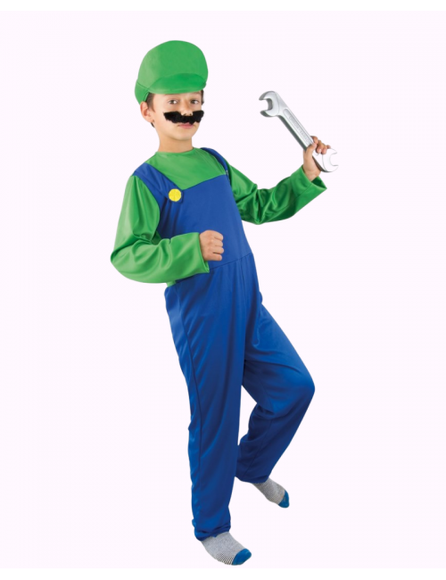 Costume Luigi enfant : Vente de déguisements Carnaval et Costume Luigi  enfant