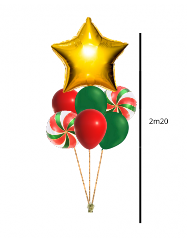 Une composition de Mini-Ballons Noel