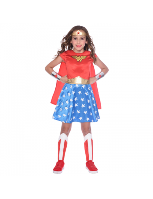 Wonder woman - deguisement avec lasso lumineux taille 7-8 ans, fetes et  anniversaires