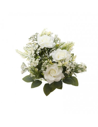 Bouquet de 5 roses blanches...