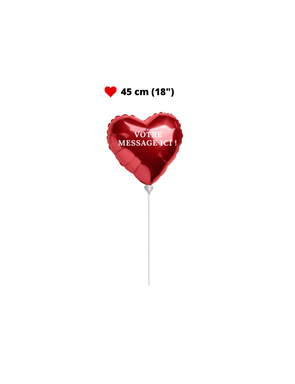Heart Foil Balloon Rouge 20 Pièces Coeur Hélium Ballons Coeur