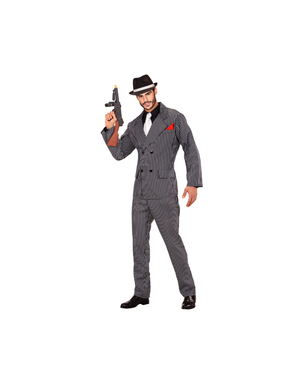 Gilet homme années 1920 accessoires costume gangster Gatsby accessoires  noir moyen