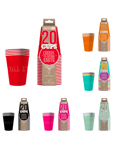 Beer Pong Cups Set with Funny Challenges - Includes 20 Beer Pong Cups and 6  Pong Balls - Washable, Reusable Cups with Fun Challenges, Group Party