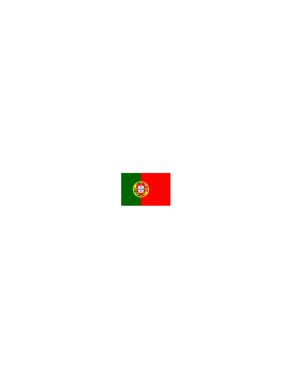 Drapeau du Portugal en tIssu
