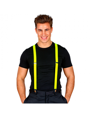 Neon elastic suspenders