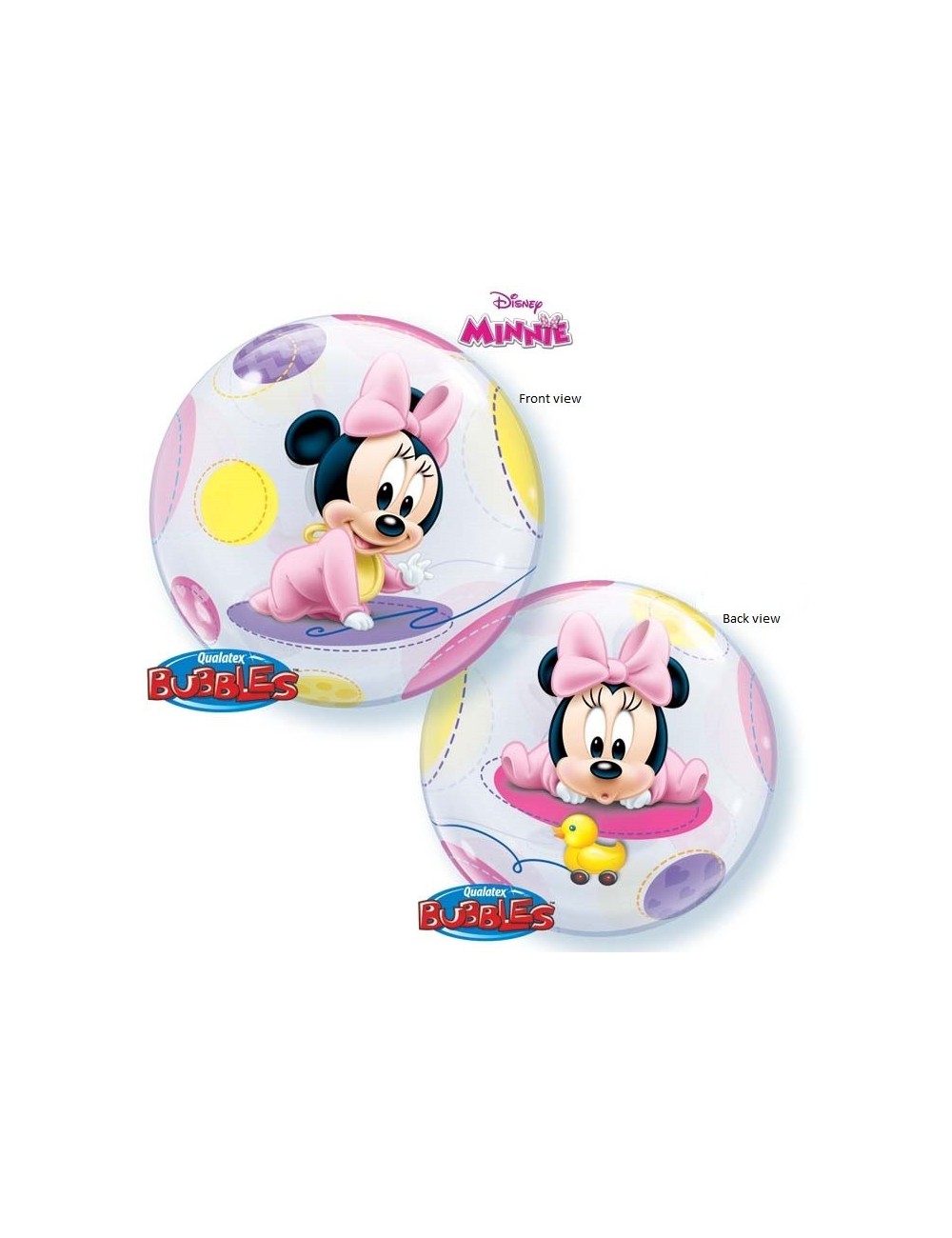 Ballon Bubble Baby Minnie Mouse