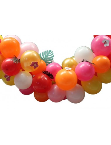 ballon multicolore anniversaire 1 an x6