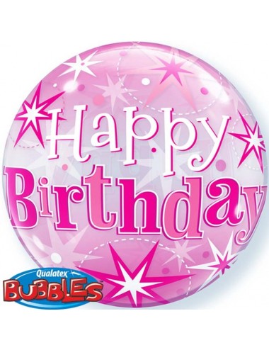 Ballon Bubble "Happy Birthday"