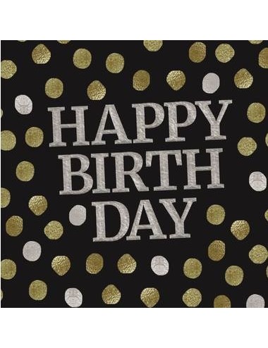 20 Serviettes "Happy Birthday"