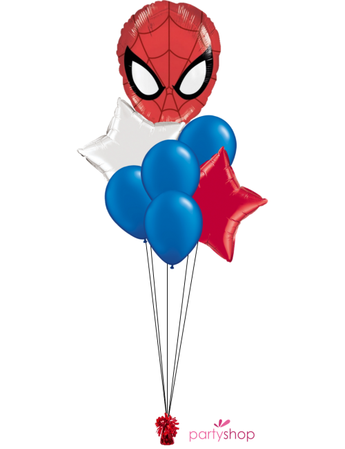 Ensemble de ballons Spiderman - y compris pompe à ballon de Luxe - Ballon  aluminium 
